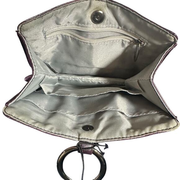 Pouchee Women's Leather Purse Organizer Wallet Compact RFID Blocking Card Holder - Picture 5 of 13